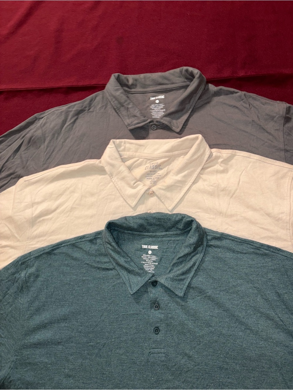 Polo - Teal green,Beige, Gray size XXL